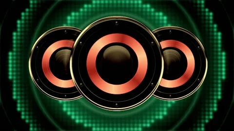 Creative Speakers Playing 3 Video stock 61041605