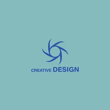 Creative Spiral Abstract Logo Design Vector Art EPS10 Stock Illustration