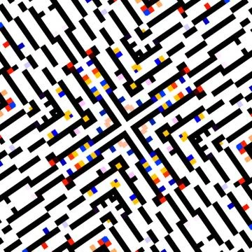 Creative square concept. Computer screen display. Abstract background design. Illustrazione stock