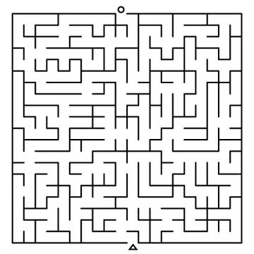 Creative square maze イラスト素材
