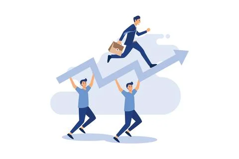 Creative Square Powerful Reliable Team Player Creative Businessman Illustrati Stock Illustration