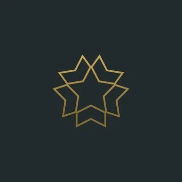 Creative star design consisting of arrows. Vector Stock Illustration