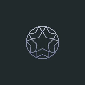 Creative star design consisting of arrows. Vector Stock Illustration