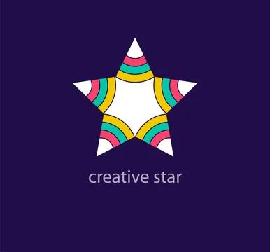 Creative star logo. Stock Illustration