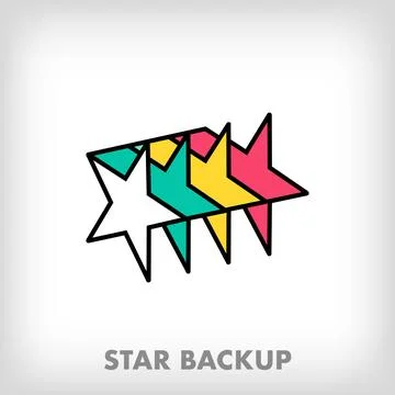 Creative star series logo. Stock Illustration