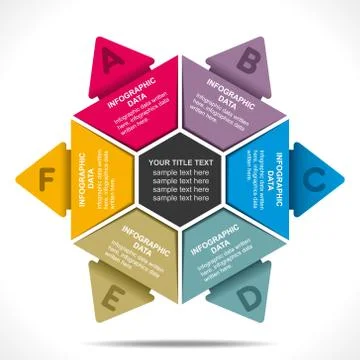 Creative star shape info-graphics design concept Stock Illustration
