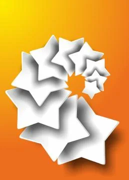 Creative Stars background Illustrazione stock