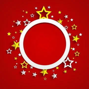 Creative stars frame background vector illustration Stock Illustration