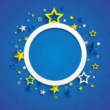 Creative stars frame background vector illustration Stock Illustration