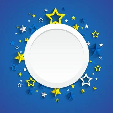 Creative stars frame background vector illustration Stock Illustration