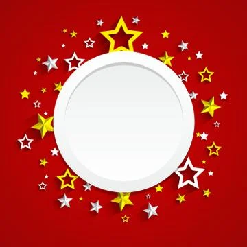 Creative stars frame background vector illustration Stock Illustration