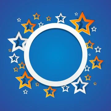 Creative stars frame background vector illustration Stock Illustration