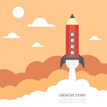 Creative start Stock Illustration