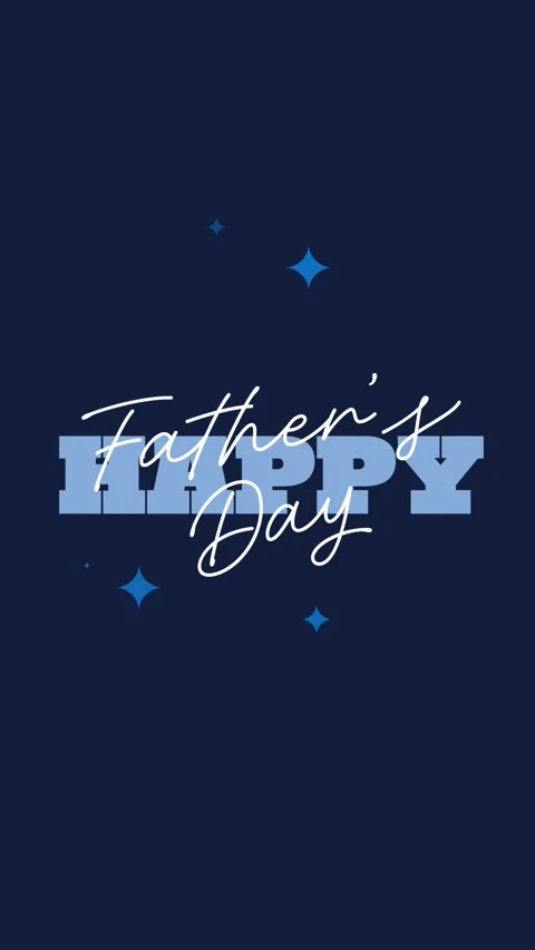 Creative stop motion animation with happy fathers day lettering Video stock 308169386