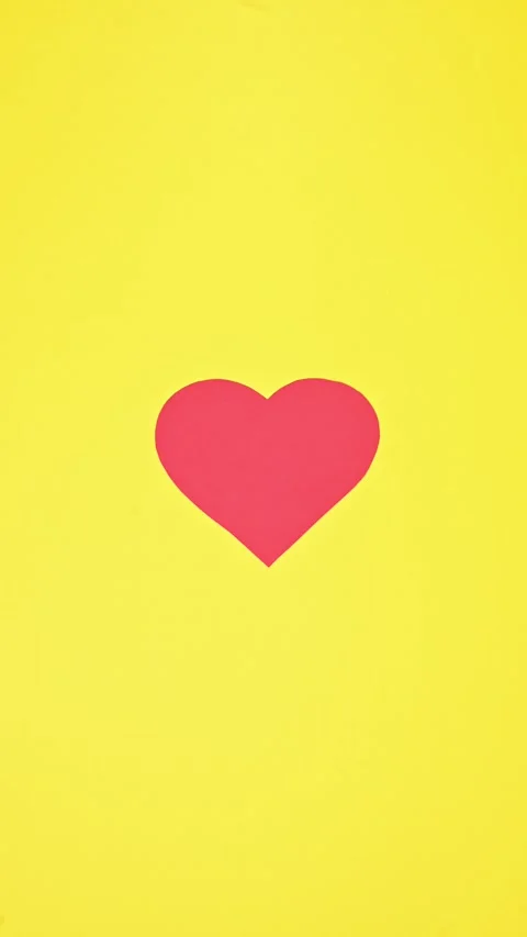 Creative Stop Motion of a Pulsing Paper Heart Stock Footage 313053662