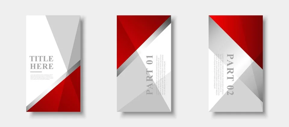 Creative Story Package background . full of colors,gradation red Stock Illustration