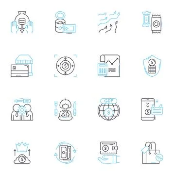 Creative strategy linear icons set. Innovation, Ideation, Brainstorming, Insight 스톡 일러스트