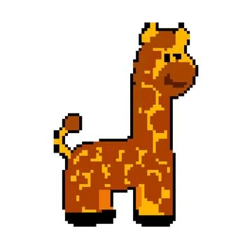 Creative stuffed animal toy pixel art vector illustration Stock Illustration