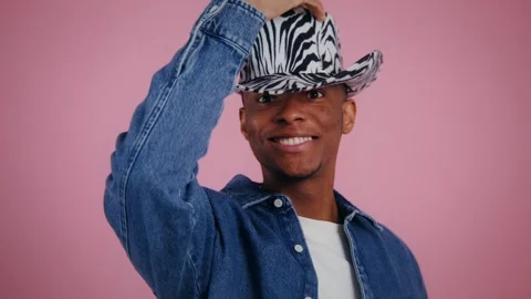 Creative styling moment with a striking zebra pattern Stock Footage 307935807