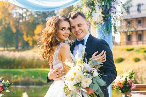 Creative stylish wedding ceremony Фото