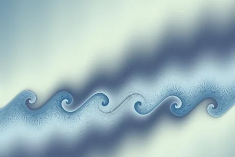 Creative stylized wave pattern イラスト素材