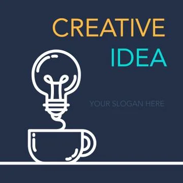 Creative Success Idea Banner Stock Illustration