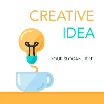 Creative Success Idea Banner Stock Illustration