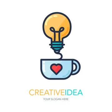 Creative Success Idea Logo 库存插图