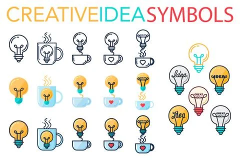 Creative Success Idea Logo 库存插图
