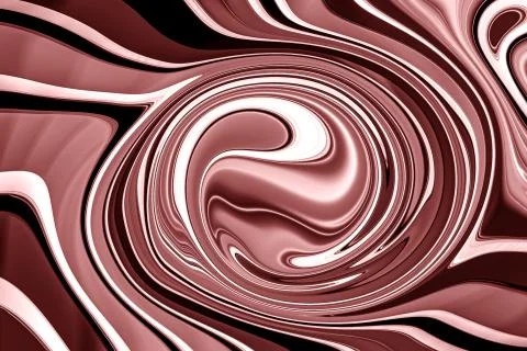 Creative swirl background texture. brown chocolate creamy abstract metallic back Stock Illustration