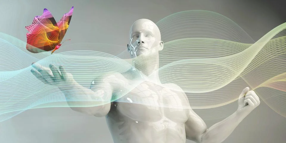 Creative Systems Shaping Advanced Digital and Neural Futures Illustrazione stock