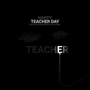 Creative teacher day ads design. World teacher day, Celebrated in United St.. Stock Illustration