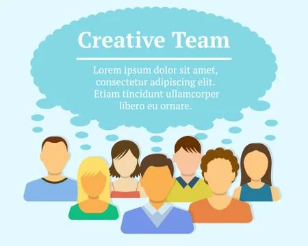 Creative Team Concept Stock Illustration