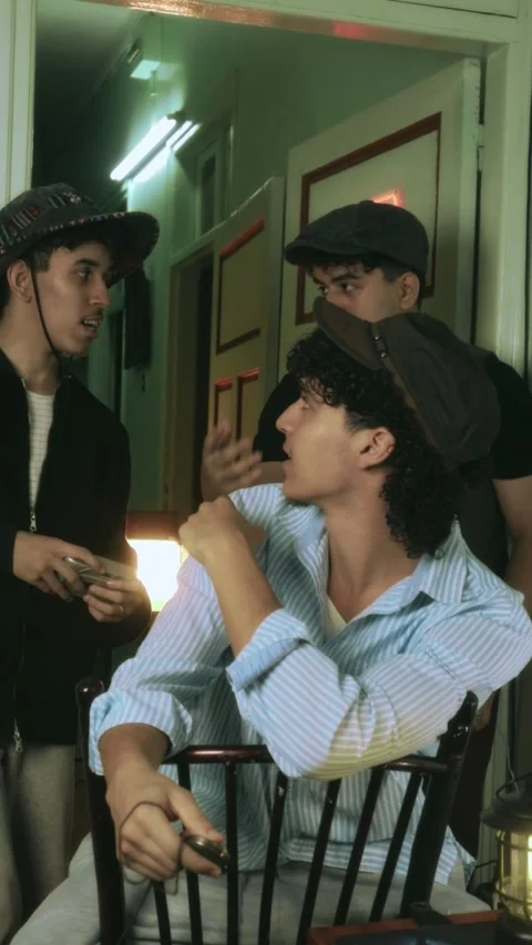 Creative Team Discussing Project In Retro Studio With Camera Stock Footage 321679884