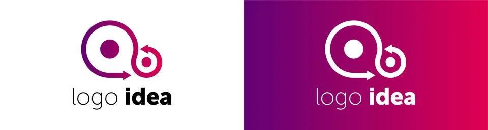 Creative Team Work Concept Logo Design Template. logo idea Stock Illustration