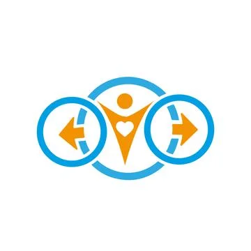 Creative teamwork concept logo icon design vector Stock Illustration