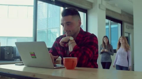 Creative teamwork group in the startup office Stock Footage 62948221