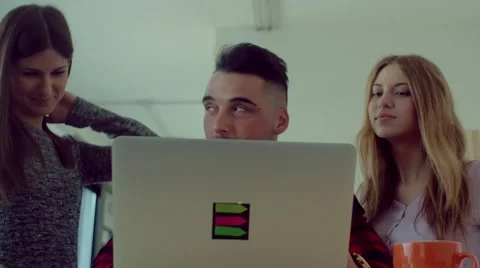 Creative teamwork group in the startup office Stock Footage 62948272