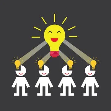 Creative teamwork symbol Stock Illustration