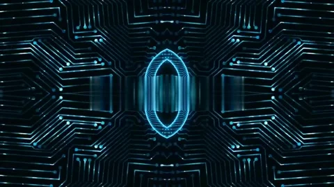 Creative technological background 4k Stock Footage 214692769