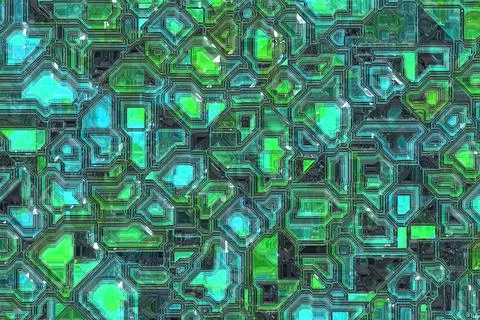 Creative technology computer template digital graphics background Stock Illustration