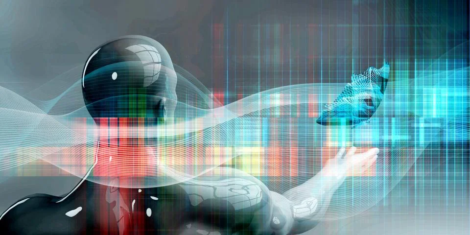 Creative Technology Integration Digital Innovation System Framework イラスト素材