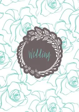 Creative template card Stock Illustration