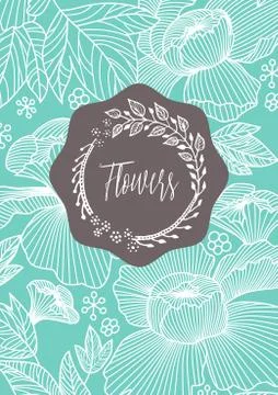 Creative template card Stock Illustration