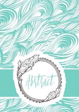 Creative template card Stock Illustration