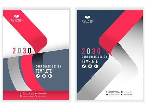 Creative template, Corporate Flyer, brochure cover design layout, annual Report Stock Illustration