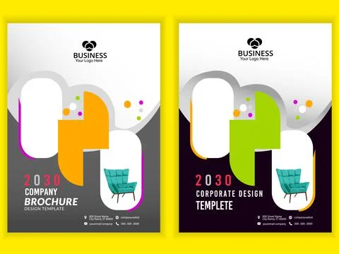 Creative template, Corporate Flyer, brochure cover design layout, annual Report Stock Illustration