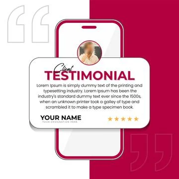 Creative Testimonial, Quote , Infographic Template. Quote Testimonial Templ.. 스톡 일러스트