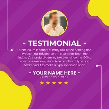 Creative Testimonial, Quote , Infographic Template. Quote Testimonial Templ.. 스톡 일러스트