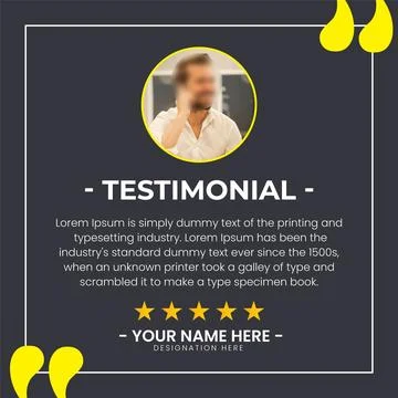 Creative Testimonial, Quote , Infographic Template. Quote Testimonial Templ.. 스톡 일러스트